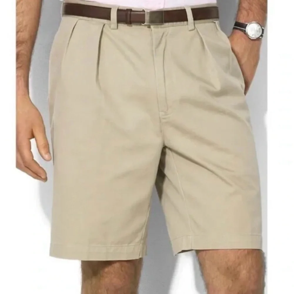 Polo Ralph Lauren Men’s Natural Tyler Pleated Chino Short 36
